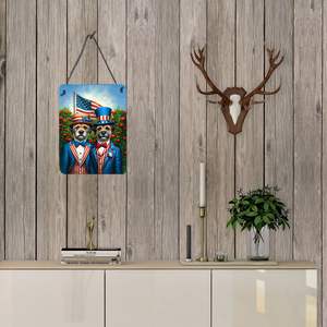 All American Border Terrier Porte Murale Imprimés Multicolores 12x16 Aluminium Plaque Métallique pour Cuisine Salle de Bain Plaque Décoration Maison - Product Image 3