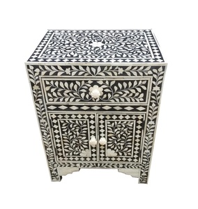 Mesa de Hueso Incrustado Artesanal, Muebles de MDF Pulido para Sala de Estar, Oficina en Casa, Bar en Casa, Comedor, Color Personalizado - Product Image 2