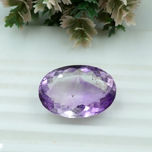 Pierre précieuse améthyste naturelle de forme ovale, 26,20 carats, pierre non montée - Product Image 3