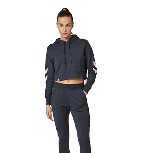 High Quality Women's Crop <b>Top</b> Hoodies Custom Made Lightweight Breathable Streetwear Hood for <b>Winter</b> Trendy Fashion Style Front - Product Image 3