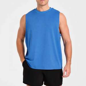 Camisetas sin mangas 100% algodón vintage de corte holgado con aberturas en los brazos y estilo cuadrado, cómodas para uso diario y para el gimnasio. - Product Image 1