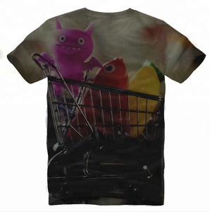 T-shirt personnalisé à impression intégrale par sublimation, léger, respirant, unisexe, en polyester, pour la promotion et la publicité - Product Image 1
