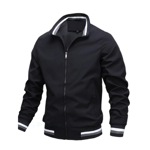Custom Fashion Soft Shell Windbreaker Windproof Waterproof Breathable Warm Jacket <b>Stand</b> Casual Men's Style Zipper Closure Winter - Product Image 5