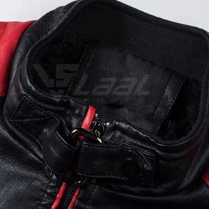 เสื้อแจ็คเก็ตหนังผู้ชายสำหรับใช้ในชีวิตประจำวัน ดีไซน์เย็บตะเข็บทนทาน ให้ความอบอุ่นและมีสไตล์ เหมาะสำหรับฤดูหนาว - Product Image 2