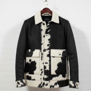 Men's High Quality Genuine Cow Skin Leather <b>Jacket</b> with Stand <b>Collar</b> Breathable & Eco-Friendly Winter Wear for Adults - Product Image 3