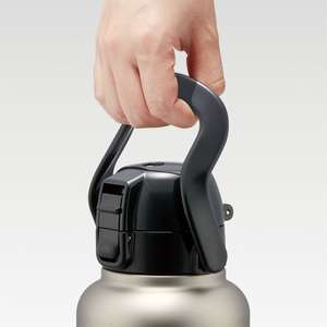 Custom logo <b>Sports</b> <b>Water</b> <b>Bottle</b> Vacuum Flasks & Thermoses One Push Direct <b>Bottle</b> with Handle 1500ml Silver/STD15H_596810 - Product Image 6