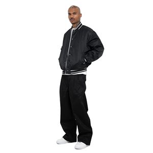 Chaqueta Bomber para Hombre de Alta Calidad al por Mayor, Talla XL, Tela Satinada con Cuello Alto, Ligera, Servicios OEM para Uso Invernal - Product Image 2