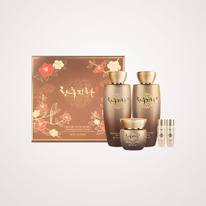 Kit visage pour femmes Hwanghu Jihwa Korean K-Beauty Hwanghoozihwa, ensemble 3 pièces, fabriqué en Corée, 150 ml, blanc - Product Image 1