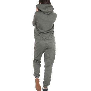 Conjunto Deportivo de Invierno Personalizado para Mujer, 100% Algodón, Sudadera Holgada y Pantalones Deportivos de Pierna Ancha, Proveedor de Ropa Deportiva - Product Image 2