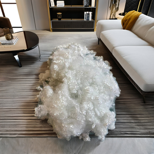 Vikohasan Fabricant de fibres recyclées blanches 3D HCS PET en flocons, fibres bon marché, fibres courtes de polyester pour la fabrication de coussins, vêtements, jouets - Product Image 1