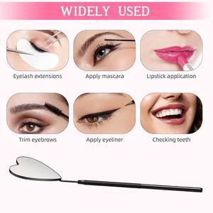 Stainless Steel Eyelash <b>Mirror</b> Precision Salon Tool For Eyelash Extension Checking And Lash Care - Product Image 6