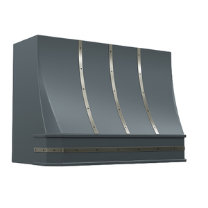 Meilleure cheminée artisanale en acier inoxydable, sur mesure, avec rivets et bande de fixation pour hotte de cheminée, fabriquée en Inde - Product Image 6