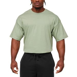 เสื้อยืดออกกำลังกายผู้ชาย พิมพ์โลโก้ได้ ไซส์ใหญ่ ทรงหลวม แขนสั้น ผ้าหนา ใส่เล่นกีฬาหรือฟิตเนสได้ - Product Image 2