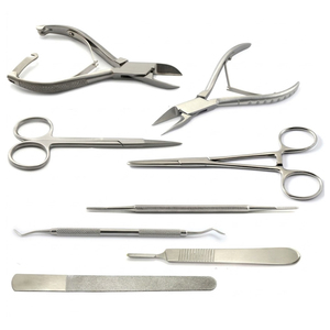 Juego de 8 Piezas de Instrumentos de Podología para Cortar Uñas, Herramientas de Acero Inoxidable para el Cuidado de los Pies, Juego de Herramientas para Eliminar Uñas de los Pies - Product Image 1