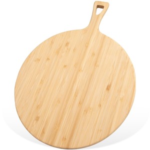 Planche à découper ronde en bambou avec poignée - Essentiel de cuisine écologique en gros - Product Image 2