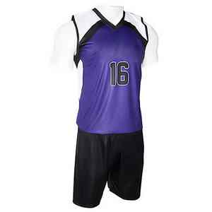 Uniforme de voleibol de diseño personalizado para equipos, tela de poliéster transpirable, ajuste cómodo para entrenamiento en interiores y exteriores. - Product Image 4