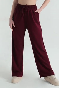 EVER GLOW Anti-Wrinkle Drawstring Closure Side <b>Pocket</b> Sport Leggings 100% Cotton Canvas Winter Jogger Pants Regular Fit <b>Women</b> - Product Image 5
