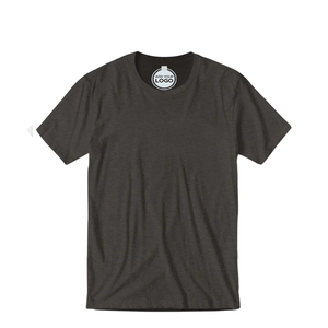 T-shirts vierges unisexe en mélange coton-polyester 180g, anti-boulochage, écologiques, pour impression grand volume, prêts pour sérigraphie, vente en gros - Product Image 1