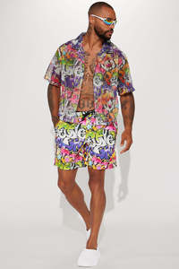 Summer Gym Wear Men's Plus Size Shorts Double <b>Layer</b> Sports Quickly Drying Knee Length Fitness Polyester Shorts - Product Image 3