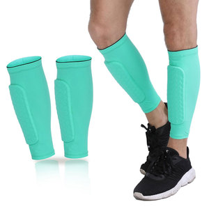 Protège-tibias de football de qualité supérieure en gros (1 paire) pour hommes et femmes, manchons de protection avec rembourrage en nid d'abeille - Product Image 1