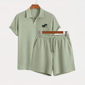Ensemble de shorts pour hommes pour un style de vie actif, respirant, confortable, coupe flexible, adapté pour la salle de sport, la course à pied, l'entraînement et les tenues décontractées - Product Image 1