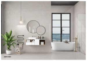 Azulejos de porcelana modernos y elegantes de 60x120 cm, 600x1200 mm, 24x48, acabado brillante, formato grande, superficie elegante para interiores de lujo. - Product Image 2