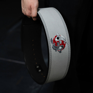 Custom Logo High Quality Samurai Mask Lever Belt Gym Squats Weightlifting Training <b>Back</b> <b>Support</b> Powerlifting Lever Buckle Belt - Product Image 5