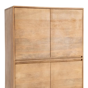 Meuble de salon et de salle à manger moderne en bois massif, écologique, avec 2 compartiments, portes à panneaux plats, garantie 1 an, meubles pour la maison - Product Image 4