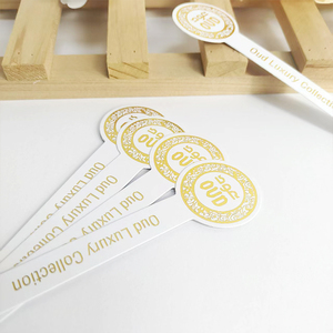 Segnaposto in Carta Patinata con Bordo Dorato, Stampa Offset Personalizzabile con Logo, Segnaposto Riservato per Matrimoni, Baby Shower, Tavoli - Product Image 3