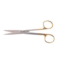Ciseaux chirurgicaux courbés T.C. manuels, tranchants, 12 cm/5 po, en acier inoxydable de haute qualité, instrument de précision pour procédures générales