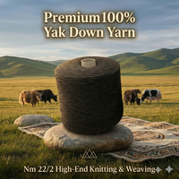 100% Natural Yak Wool Yarn Pure Mongolian Eco-Friendly Core Spun Woolen Raw 22/2 High Quality Fiber Wholesale OEM MONECO 26000m