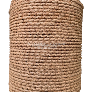 Cordón de Cuero Trenzado Natural Antiguo de Alta Calidad de 3 mm, Cuerda de Cuero Redonda de 4 mm, 5 mm y 6 mm para Pulseras - Product Image 1