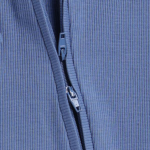 Lot de 2 barboteuses zippées en bambou élasthanne de qualité supérieure-Navy + Light Denim - Product Image 4