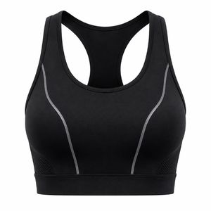 HMA SPORTS APPAREL Women's Navy <b>Blue</b> Racerback Sports <b>Bra</b> High Support Seamless Breathable Mesh Panels Eco-Friendly Quick Dry - Product Image 4