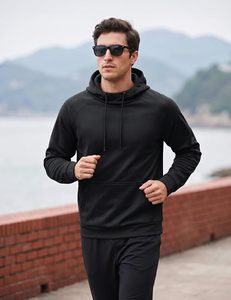 <b>Men</b>’s Luxury Heavyweight Hoodie Custom Printed Cotton Fleece Relaxed Fit Urban Streetwear Pullover Hooded Top - Product Image 3