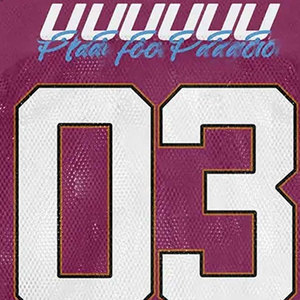 Men's Purple <b>V</b>-Neck Short Sleeve Football Jersey With Number 03 Sublimation Print Breathable Sporty Style Regular <b>Fit</b> - Product Image 3