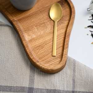 Bandeja Ovalada de Madera Hecha a Mano, Diseño Minimalista, Bandeja Decorativa para Servir, Paquete Individual - Product Image 5
