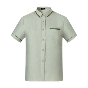 Chemises de serveur unisexes personnalisées à manches courtes pour restaurant, cuisine, traiteur, bar – Uniformes de caissier/carteuse - Product Image 5
