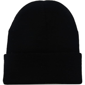 Wholesale Black Rhinestone Beanie Hat Rib Knit <b>Winter</b> <b>Cap</b> Unisex Soft Warm Skull <b>Cap</b> Custom Print Logo Hat - Product Image 4