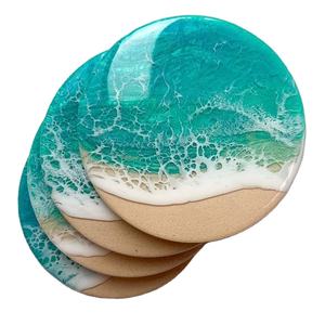 Posavasos de té de mármol con diseño americano, artesanías de la mejor calidad, fabricante de posavasos de piedra de ágata de India - Product Image 5