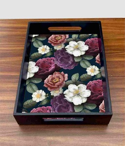ถาดไม้ MDF ทนทานเคลือบเอนาเมล สำหรับใช้ในครัว ห้องรับประทานอาหาร สำหรับเสิร์ฟและเป็นของขวัญ - Product Image 2