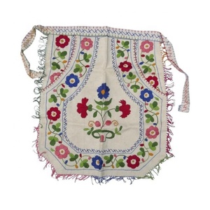 2026 Tablier de cuisine haut de gamme vintage d'été, style robe florale, brodé en coton fait main, 145cm*50cm, résistant à la saleté, livraison directe - Product Image 3