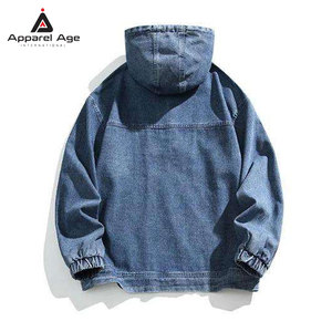 เสื้อฮู้ดยีนส์ผู้ชายแบบสั่งทำพิเศษปี 2026 ผลิตภัณฑ์ฤดูหนาว ราคาถูก ขายดี บริการ OEM เสื้อฮู้ดยีนส์ผู้ชาย - Product Image 2