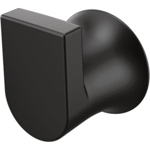 LX Single Robe <b>Hook</b> or <b>Towel</b> Hanger Modern Matte Black Design for Kitchen or Bathroom BH3803BL - Product Image 1