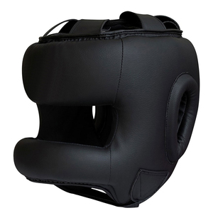 Professional Boxing Head Guard Headgear for MMA Training Full Face Protection Helmet with Strong <b>Velcro</b> Chin <b>Strap</b> Support - Product Image 1