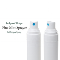 Récipient cosmétique avec couvercle transparent Taiwan Manufacture 30ml flacon pulvérisateur à brouillard fin en plastique
