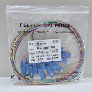 แจ็กเก็ต G652D สายไฟเบอร์ออปติก1.5ม. 0.9มม. SC UPC pigtails - Product Image 3