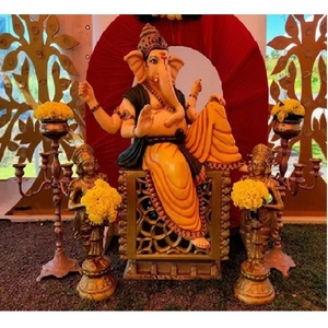 Magnifique balançoire de mariage gujaratienne avec Ganesha, Jhula design pour la décoration de mariage, configuration de Mandap Jhula avec Ganpati New York - Product Image 5