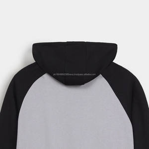 Custom High Quality Heavyweight 100% Cotton <b>Black</b> Hooded Winter Casual Pullover with Digital Printing Pocket Drop Shoulder - Product Image 5