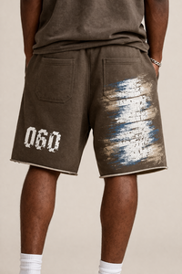 OEM Service Wholesale Distress Custom Design <b>Men</b> Cotton <b>Shorts</b> New Arrival Private Label <b>Men</b> <b>Brown</b> <b>Shorts</b> - Product Image 6